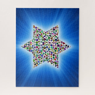 David Star made with Gemstones in all Colors