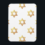 David Star Magnet<br><div class="desc">Star of David - Schluckbar in Blue or Gold. You can add your own words,  pictures,  and/or change the background color using Zazzle's great customization tools. This image is available on dozens of other products too.</div>