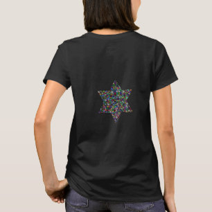 David-Stern aus Edelsteinen in allen Farben T-Shirt