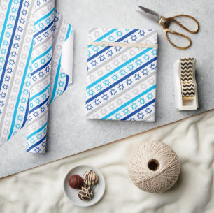 David-Sterne für Hanukkah Geschenkpapier