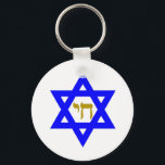 David & Symbol von LIFE Schlüsselanhänger<br><div class="desc">jüdische Symbole</div>