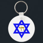 David & Symbol von LIFE Schlüsselanhänger<br><div class="desc">jüdische Symbole</div>