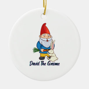 David The Gnome Keramik Ornament