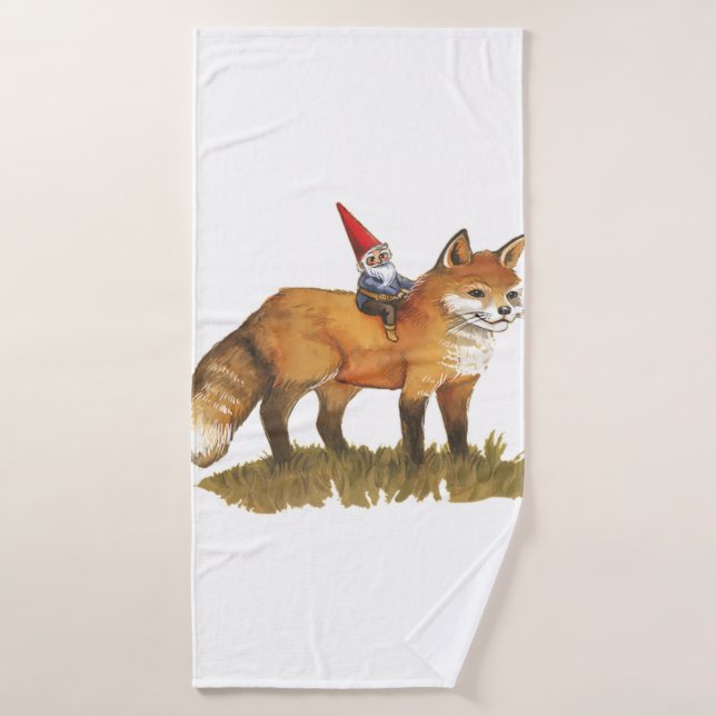David The Gnome Woodland Forest Friends Badehandtuch (Badehandtuch)