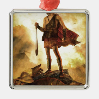 David tötet Goliath Ornament Aus Metall