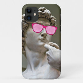 David trägt eine Rose-Brille Case-Mate iPhone Hülle