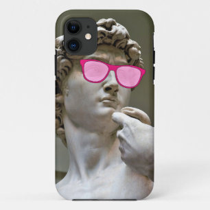 David trägt eine Rose-Brille Case-Mate iPhone Hülle