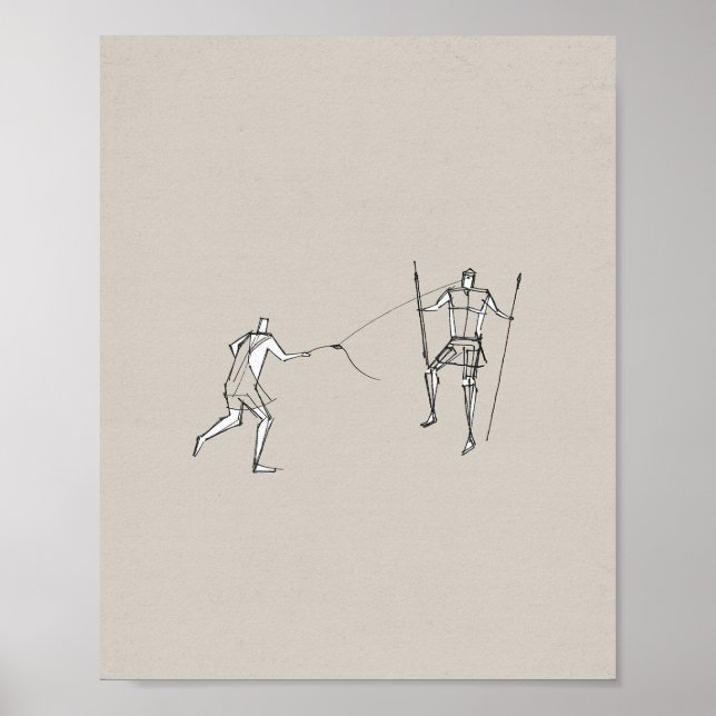 David und Goliath - Alte Testament-Bibel Poster (Vorne)