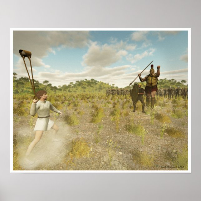 David und Goliath Poster (Vorne)