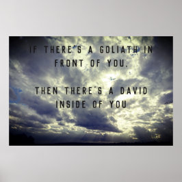 David und Goliath Quote Poster