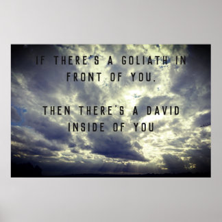 David und Goliath Quote Poster