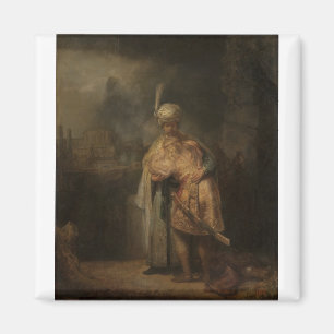 David und Jonathan - Rembrandt - c1642 Magnet