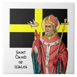 David von Wales (P 001) und Seine Flagge Fliese