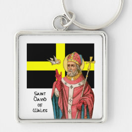 David von Wales (P 001) und Seine Flagge Schlüsselanhänger