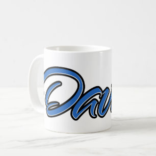 David Vorname Name blue Tasse Kaffeetasse