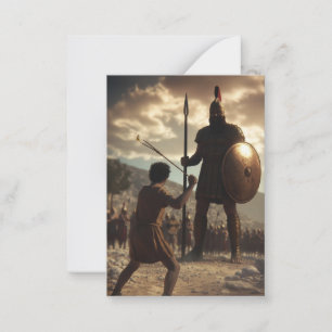 David vs Goliath : Carte (vide à l'intérieur)