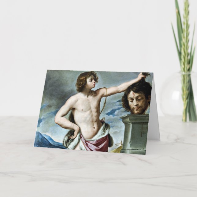 David With the Head of Goliath Fine Art Card Karte (Vorderseite)