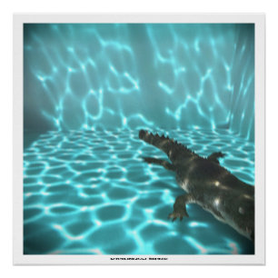 DAVIDS POOL-REIHE p07c flou3- 3D Computer KUNST Poster