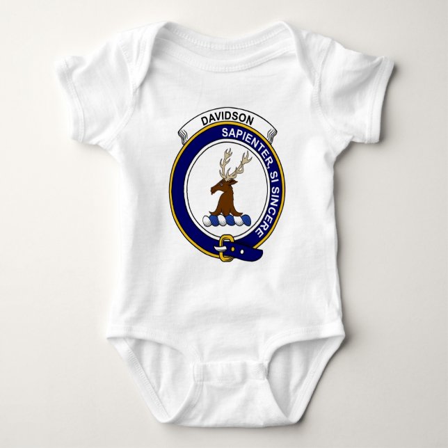 Davidson-Clan-Abzeichen Baby Strampler (Vorderseite)
