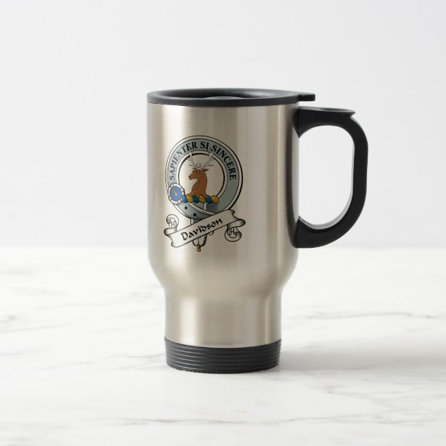 Davidson-Clan-Abzeichen Reisebecher (Rechts)