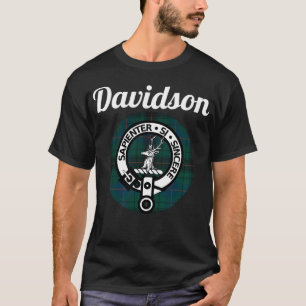 Davidson Clan Scottish Name Coat of Arms Tartan T-Shirt