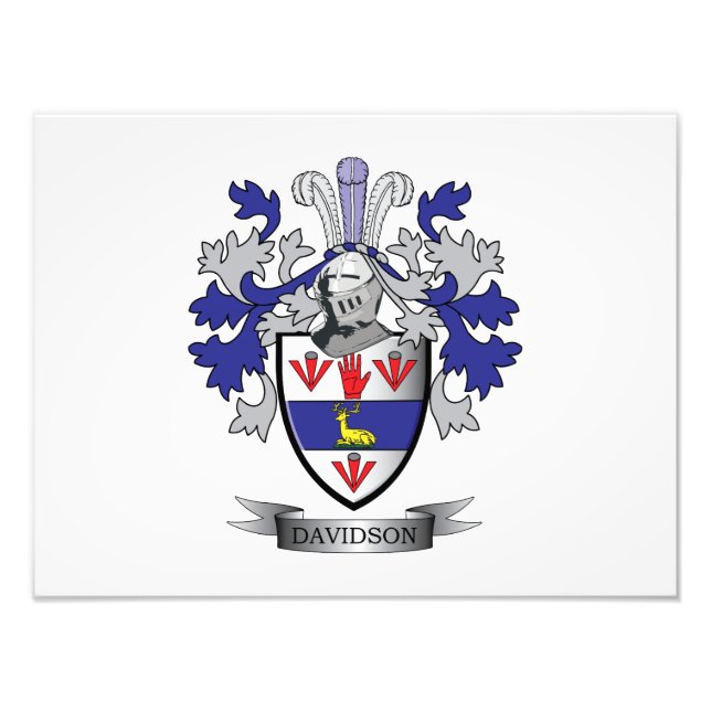 Davidson-Familienwappen-Wappen Fotodruck (Vorne)