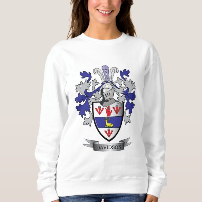 Davidson-Familienwappen-Wappen Sweatshirt (Vorderseite)