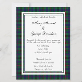 Davidson Scottish Wedding Einladung