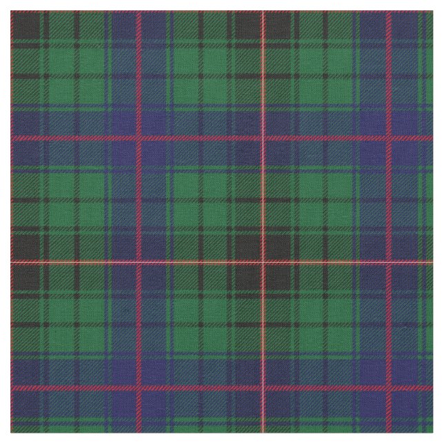 Davidsontartan-Druck Stoff (Nahaufnahme)