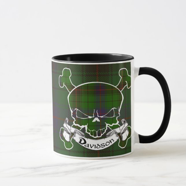 Davidsontartan-Schädel-Tasse Tasse (Rechts)