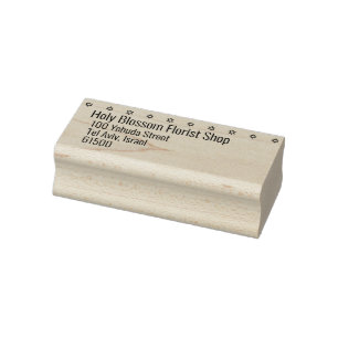 Davidsstern Geschäftsadresse Gummistempel