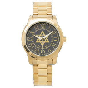 Davidsstern Gold personifizieren Armbanduhr