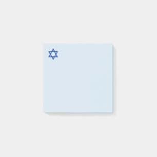 Davidsstern Hellblau Post-it Klebezettel