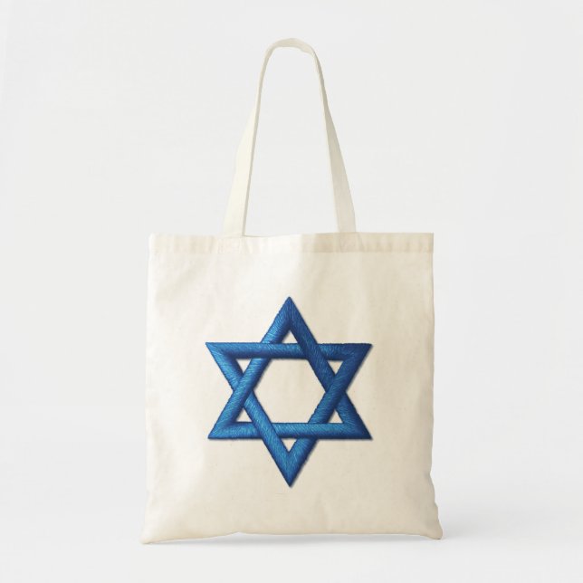 Davidsstern Israelisches jüdisches Tragetasche (Vorne)