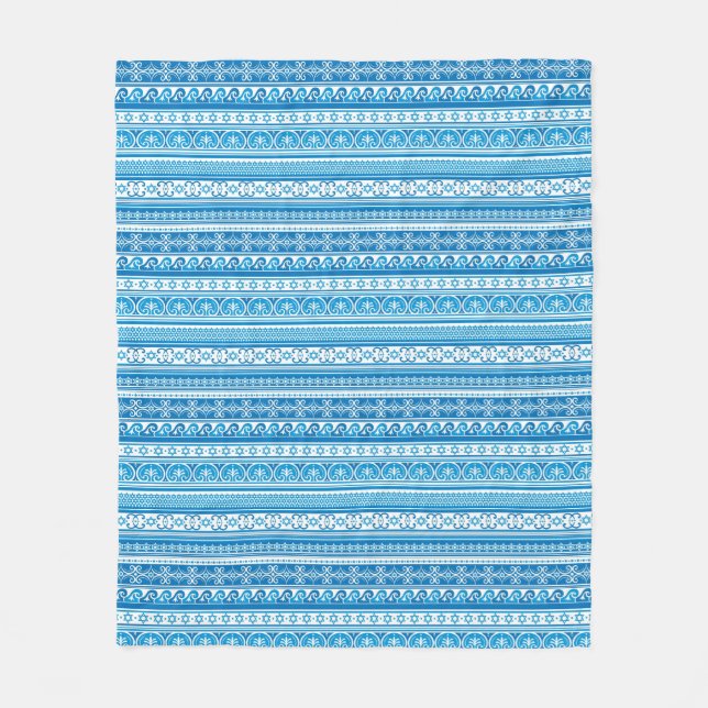 Davidsstern Muster Fleecedecke (Vorderseite)