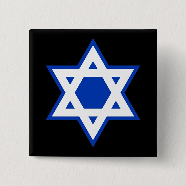 Davidstern Button (Vorderseite)
