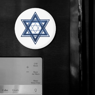 Davidstern   Classic Blue Modern Minimalistisch Magnet