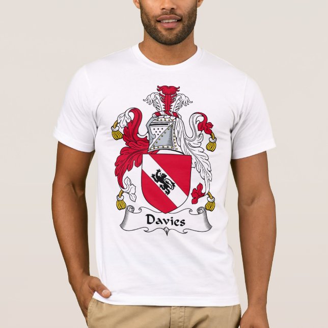 Davies-Familienwappen T-Shirt (Vorderseite)