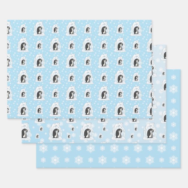 Davin und Annie das Pinguins Wrapping Paper Set Geschenkpapier Set (Set)