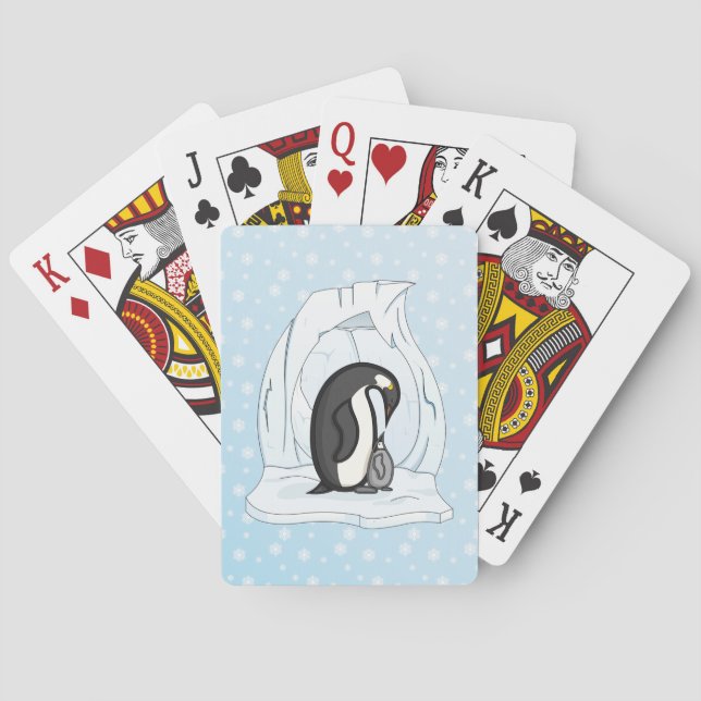 Davin und Annie die Pinguine Classic Playing Cards Spielkarten (Rückseite)