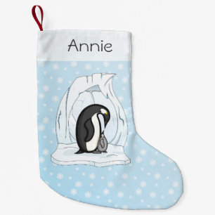 Davin und Annie die Pinguine Custom Strumpf Kleiner Weihnachtsstrumpf