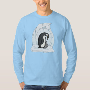 Davin und Annie die Pinguine dunkles Herren-Shirt T-Shirt