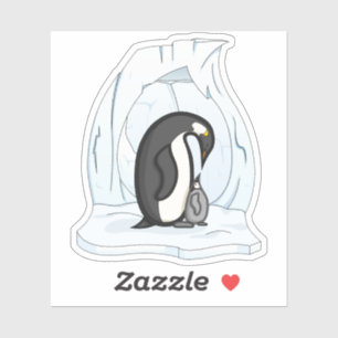 Davin und Annie die Pinguine Konturaufkleber Aufkleber