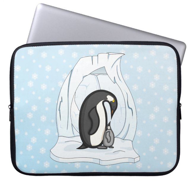 Davin und Annie die Pinguine - Laptop-Sieb Laptopschutzhülle (Vorderseite)