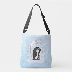 Davin und Annie die überdruckbare Pinguine-Tasche Tragetaschen Mit Langen Trägern