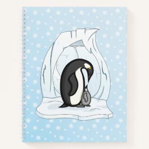 Davin und Annie the Penguins Spiral Notebook Notizbuch