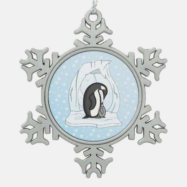 Davin und Annie the Pinguins Premium Ornament (Vorderseite)