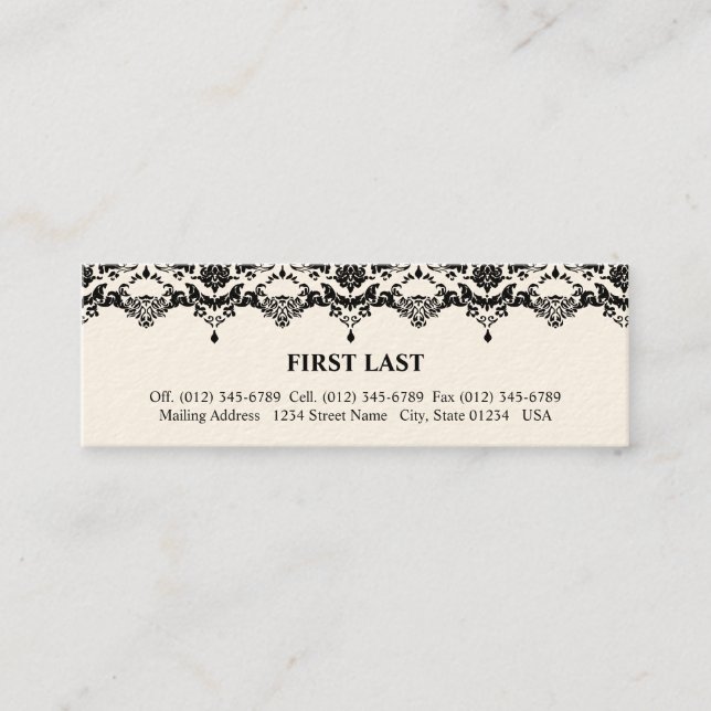 Davina Mini Visitenkarte (Vorderseite)