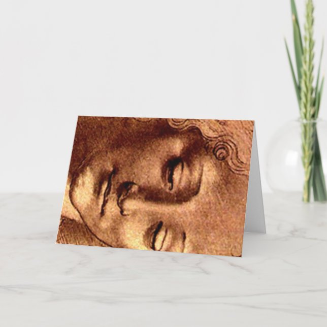 Davinci, das Karte zeichnet (Vorderseite)