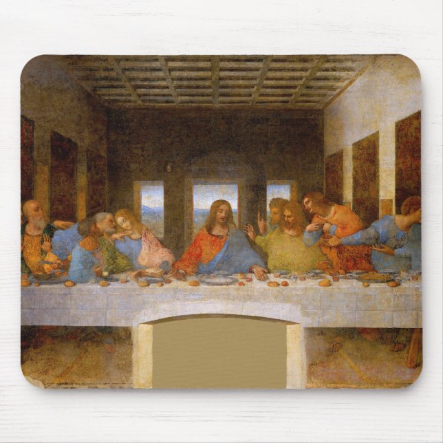 Davinci Last Supper fine art print artwork Mousepad (Vorne)